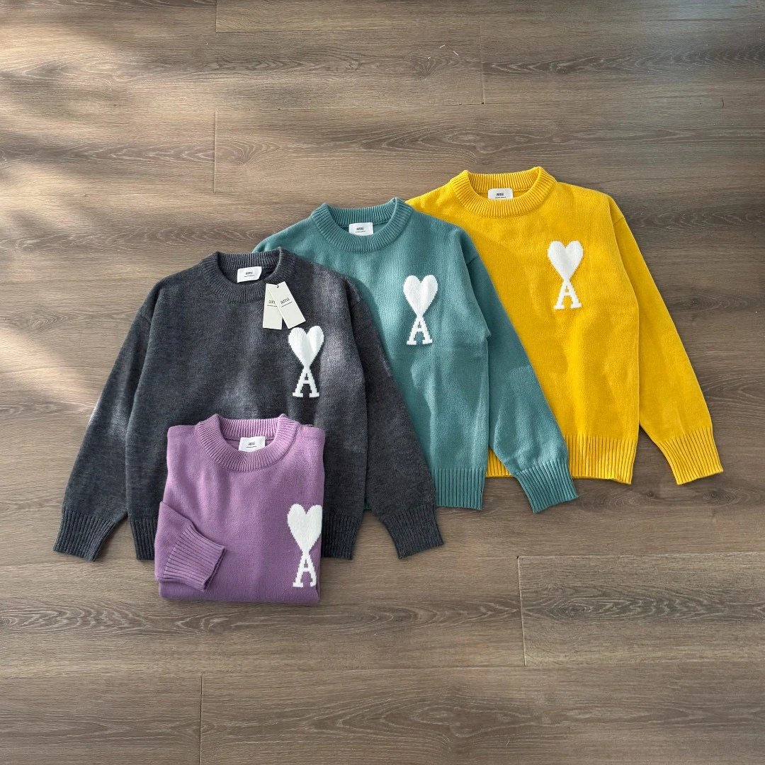 Heart Knit Crewneck Sweater photo 4