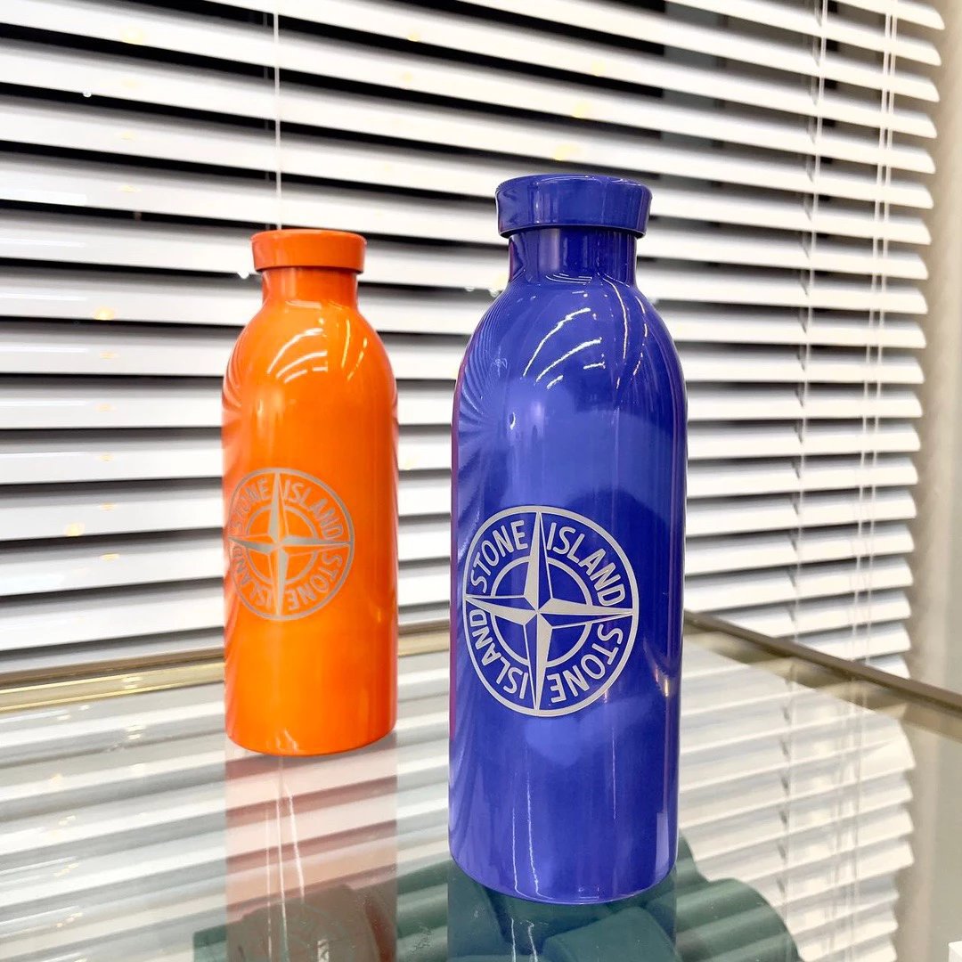 Stone Lsland Orange Blue Heat Reactive Clima Insulated Water Cup