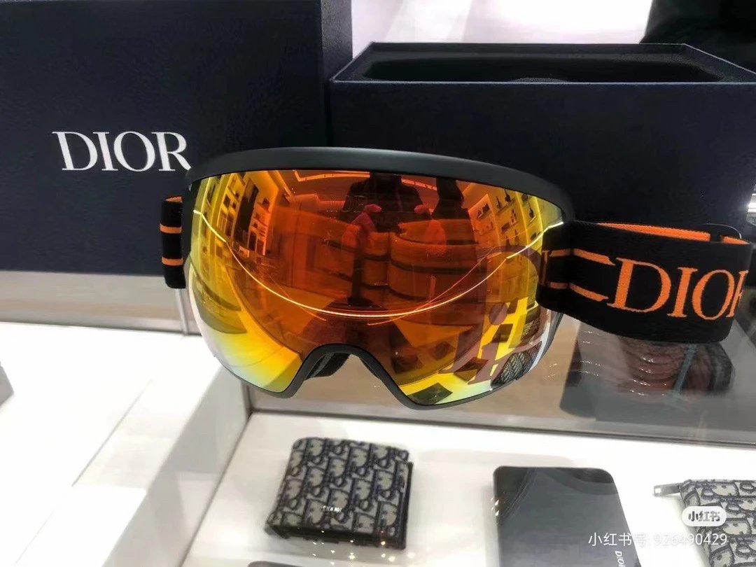 D skiing goggles 21ss POC co branded yellow and blue in stock for sale
