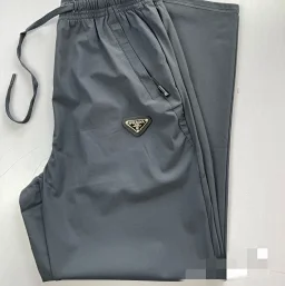 thumbnail for Special Price Free Shipping! Trendy brand triangle P home imitation metal small standard high-quality high-tech summer quick-drying pants, nylon ➕ spandex fabric comfortable and breathable pants, silky and elastic, please refer to the size chart for the size, like loose and appropriate to shoot large