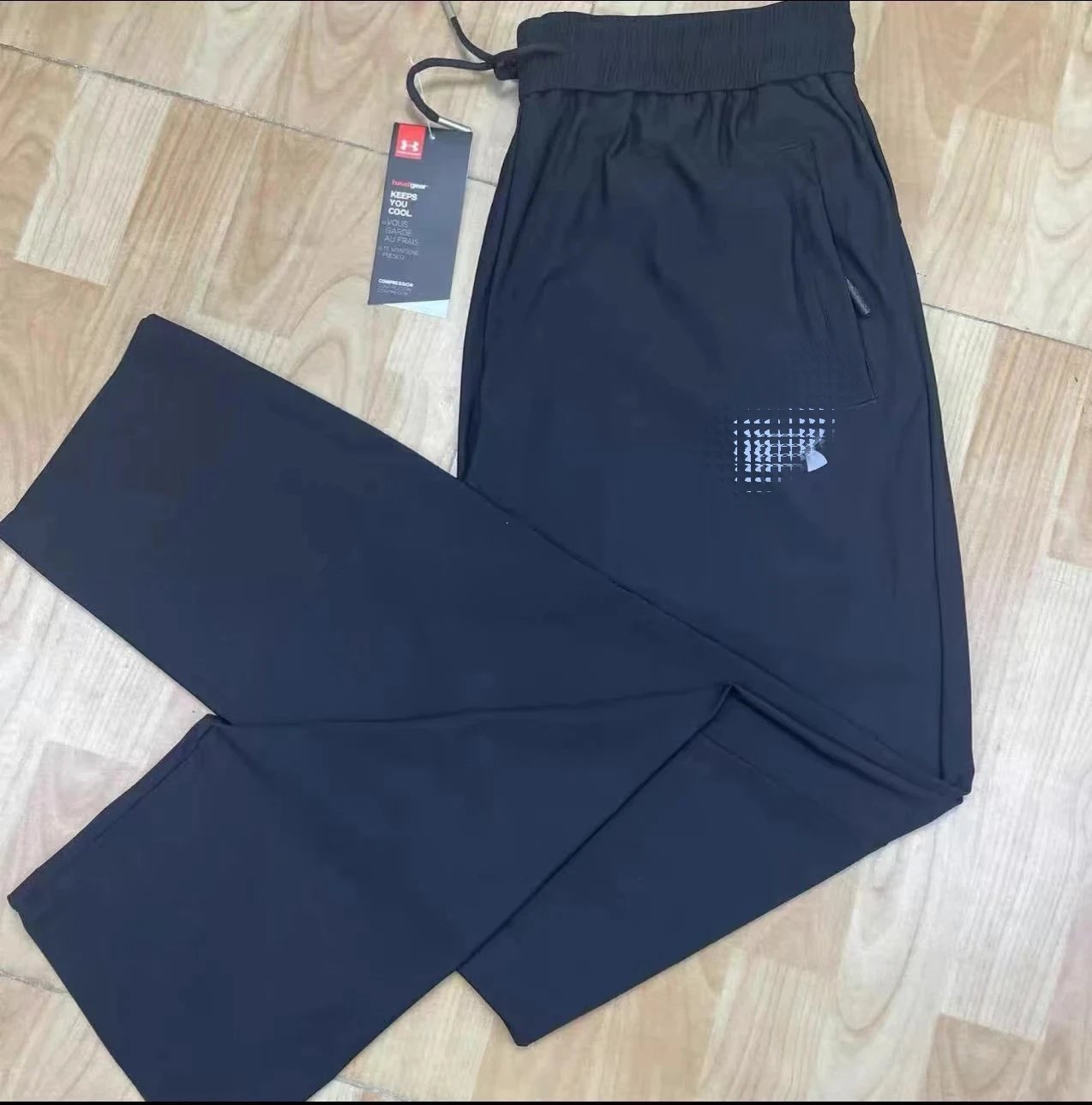 Special Offer Best Seller with Free Shipping! ADM High-Quality Polyester + Spandex Quick-Dry Pants, Air-Conditioning Pants, Unisex Sport Pants. Quick-Dry Fabric with High Elasticity, Skin-Friendly & Cool Touch, High-Quality Heat Transfer Logo & Small Label. Flat Waistband; Size Runs Small—For a Loose Fit, Consider Ordering Up.