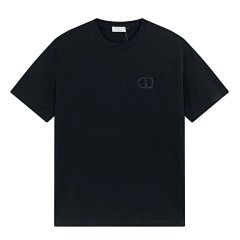 D small standard embroidery cotton short-sleeved, 200g combed cotton T-shirt men and women with the same models, high-quality fabrics breathable good not pilling not shrinking not deformed, high price good goods men God Goddess must have!