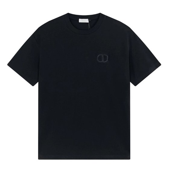 D small standard embroidery cotton short-sleeved, 200g combed cotton T-shirt men and women with the same models, high-quality fabrics breathable good not pilling not shrinking not deformed, high price good goods men God Goddess must have!