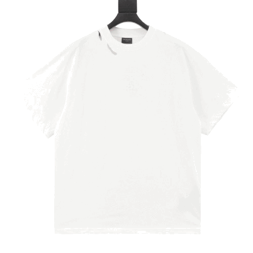 Balenciaga巴黎世家 25ss新款红色胶带割破短袖