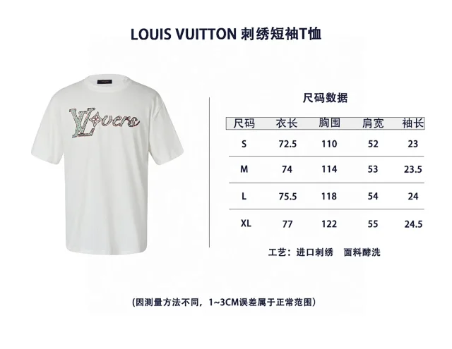 𝐋𝐨𝐮𝐢𝐬𝐕𝐮𝐢𝐭𝐭𝐨𝐧24ss字母短袖T恤