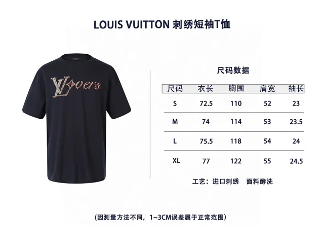 𝐋𝐨𝐮𝐢𝐬𝐕𝐮𝐢𝐭𝐭𝐨𝐧24ss字母短袖T恤