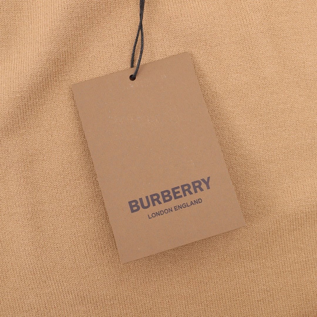 Burberry Check-Elbow Patch Crewneck Sweater Black - 18