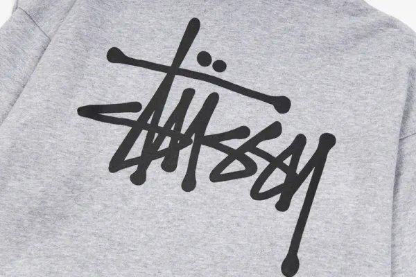 Stüssy Classic Logo Zip-Up Hoodie Navy - 39