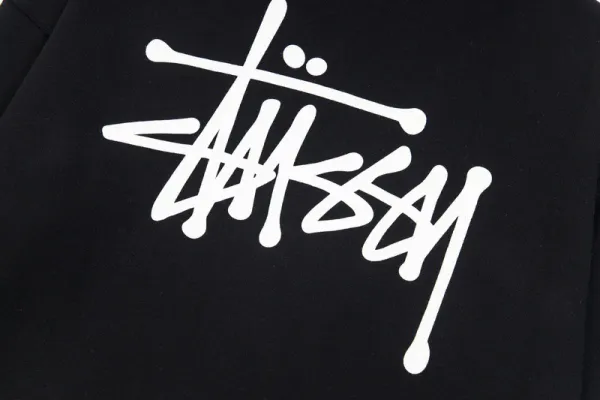 Stüssy Classic Logo Zip-Up Hoodie Navy - 13
