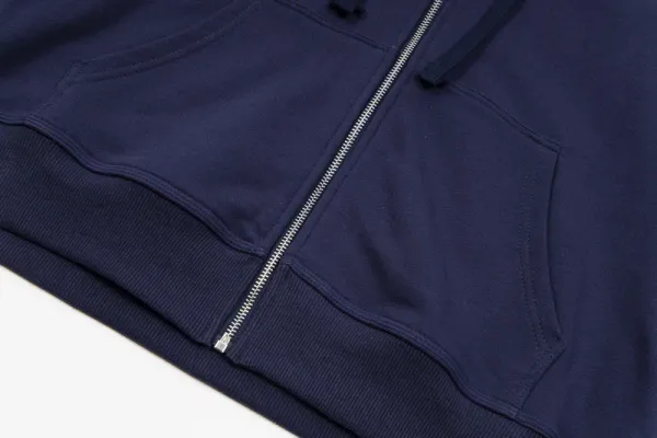 Stüssy Classic Logo Zip-Up Hoodie Navy - 27