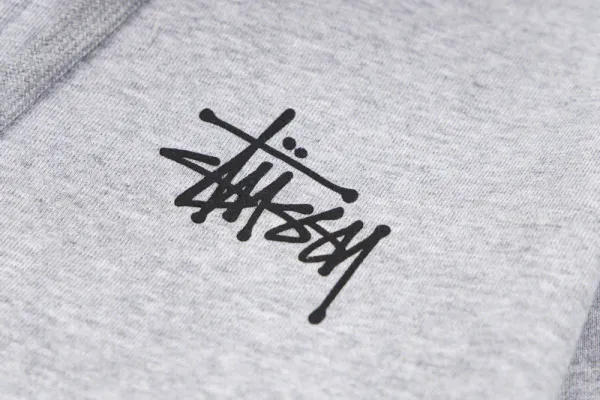 Stüssy Classic Logo Zip-Up Hoodie Navy - 35