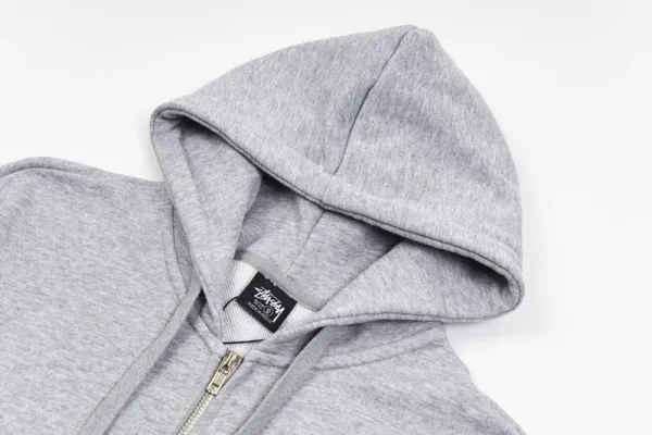 Stüssy Classic Logo Zip-Up Hoodie Navy - 34