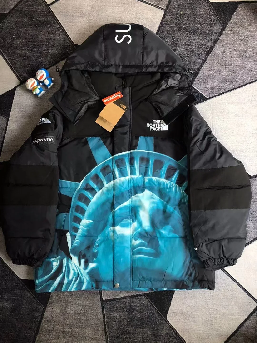 棉服Supreme X TNF Mountain Baltoro Jacket自由女神像联名羽绒服棉服