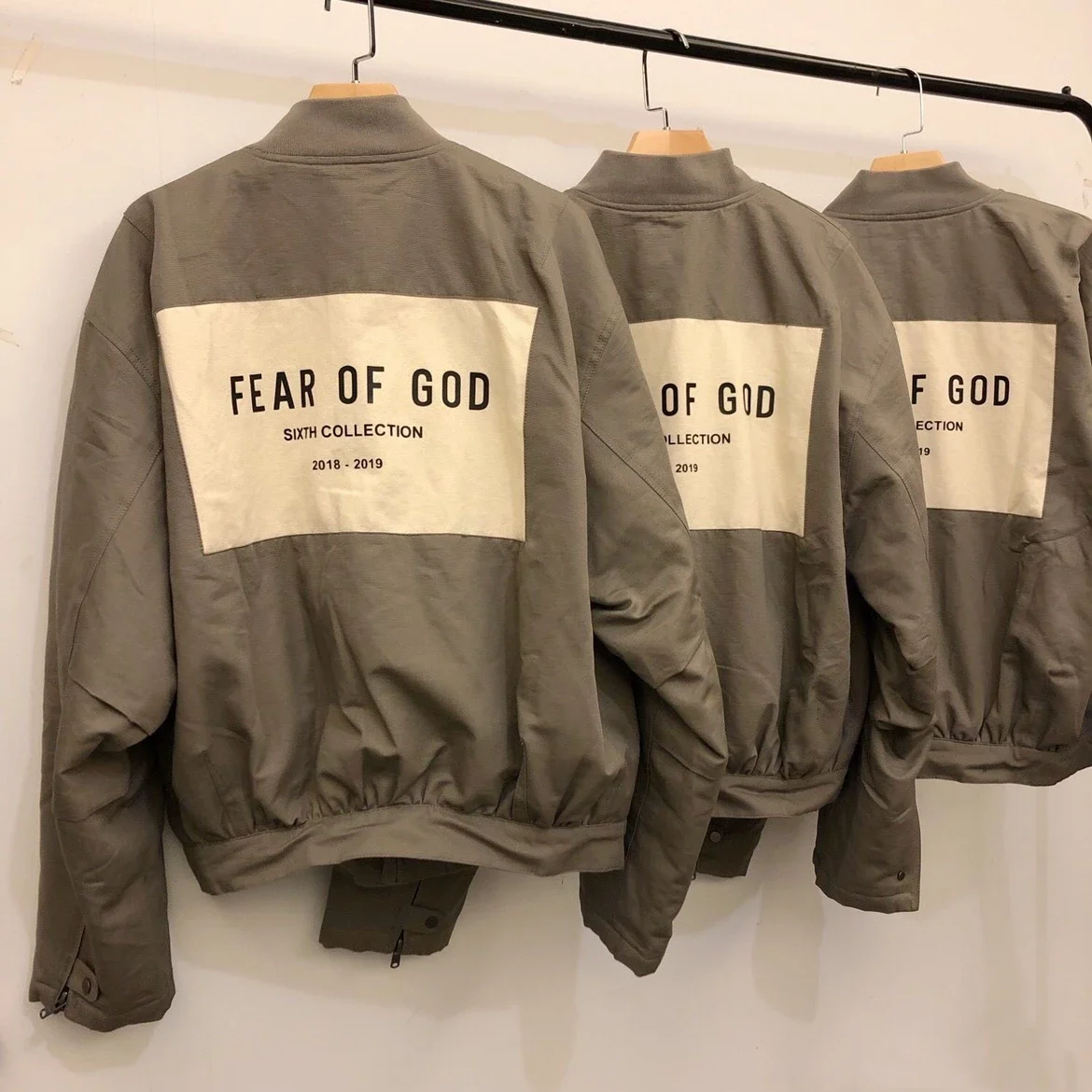 FOG FEAR OF GOD第六季主线外套MA1贴布棉服高街飞行员夹克