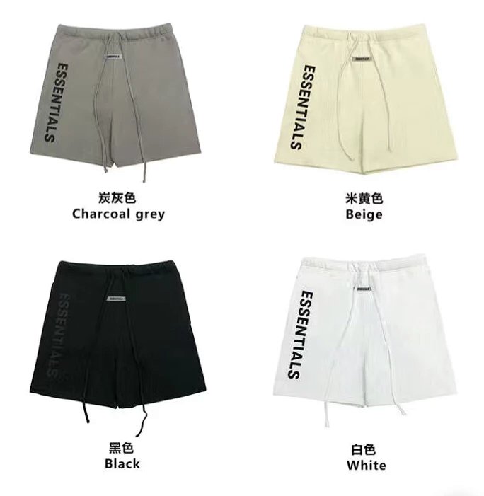 FOG Essentials Reflective Shorts 3M Logo Print High Street Loose Fit Casual Sports Shorts