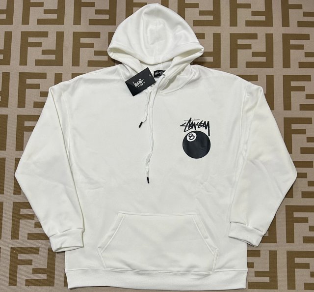Stussy Stussy Classic 8 Ball White Cotton Hoodie - Buy on Kakobuysheetfind
