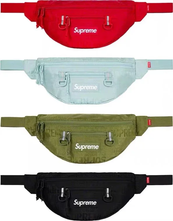 Supreme 19SS 46th Waist Bag冰蓝腰包斜挎包邮差包时尚个性尼龙胸包