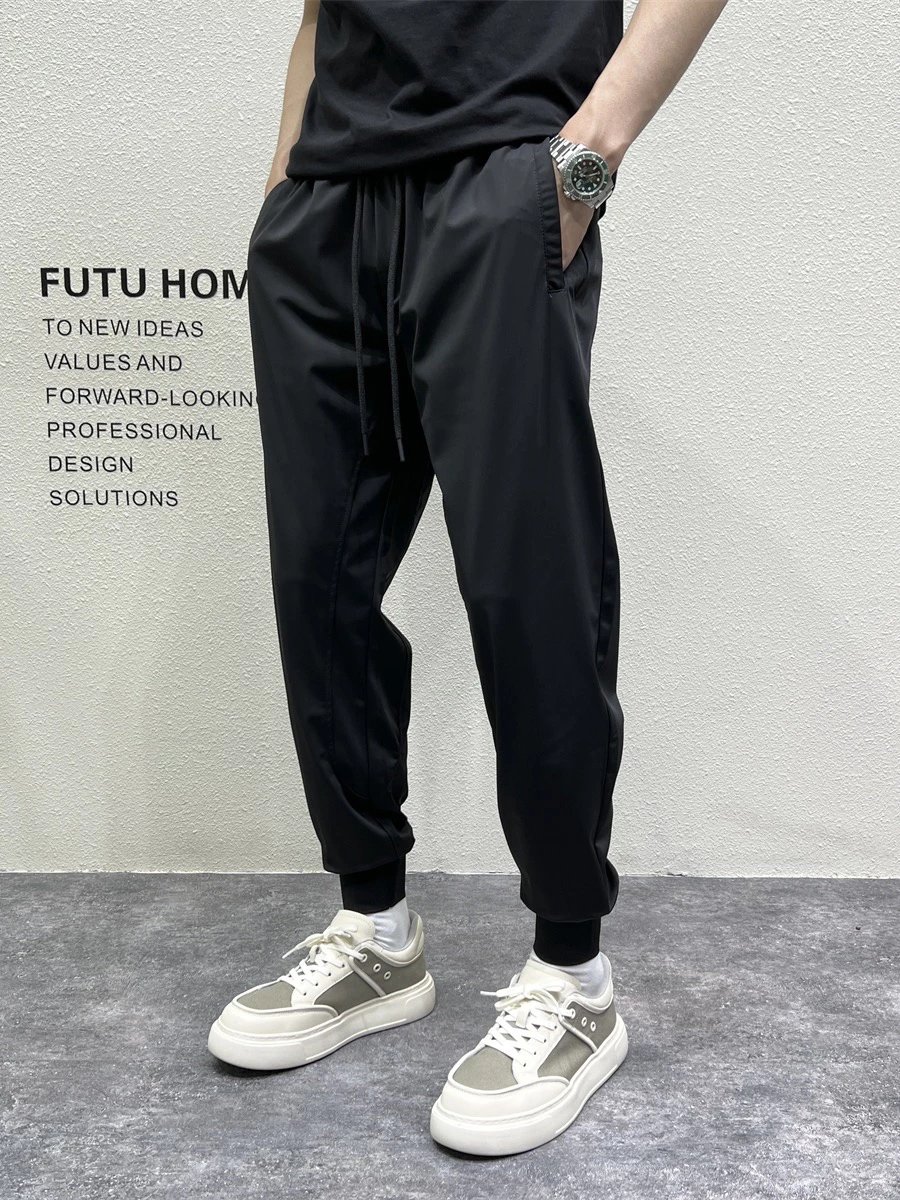 Summer Water-Wash Cotton Casual 9-Point Joggers
