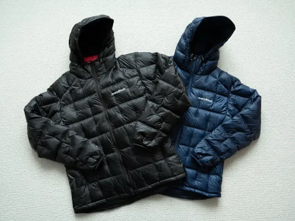 Design Montbell Down Jacket Green with Black Panels Down Jacket - 2