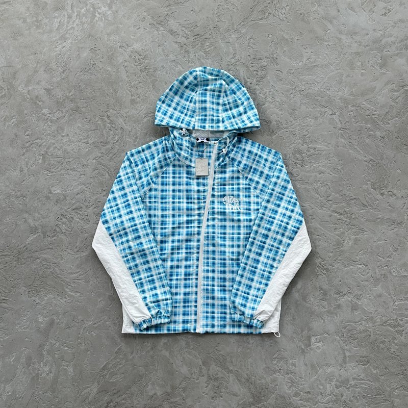 240¥ ME Asymmetrical plaid Jacket