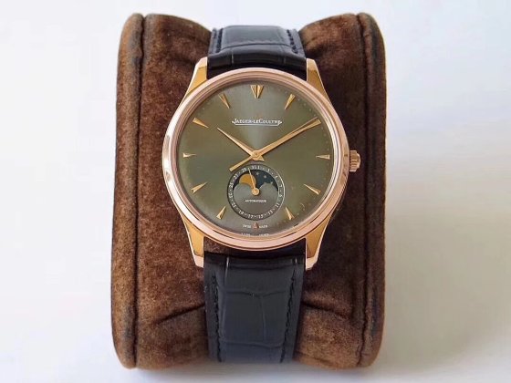ZF Jaeger LeCoultre Thick "Thin" Hair Annual Masterpiece Moon Phase Master Series Men's Mechanical Watch 39mm X9.9mm Size