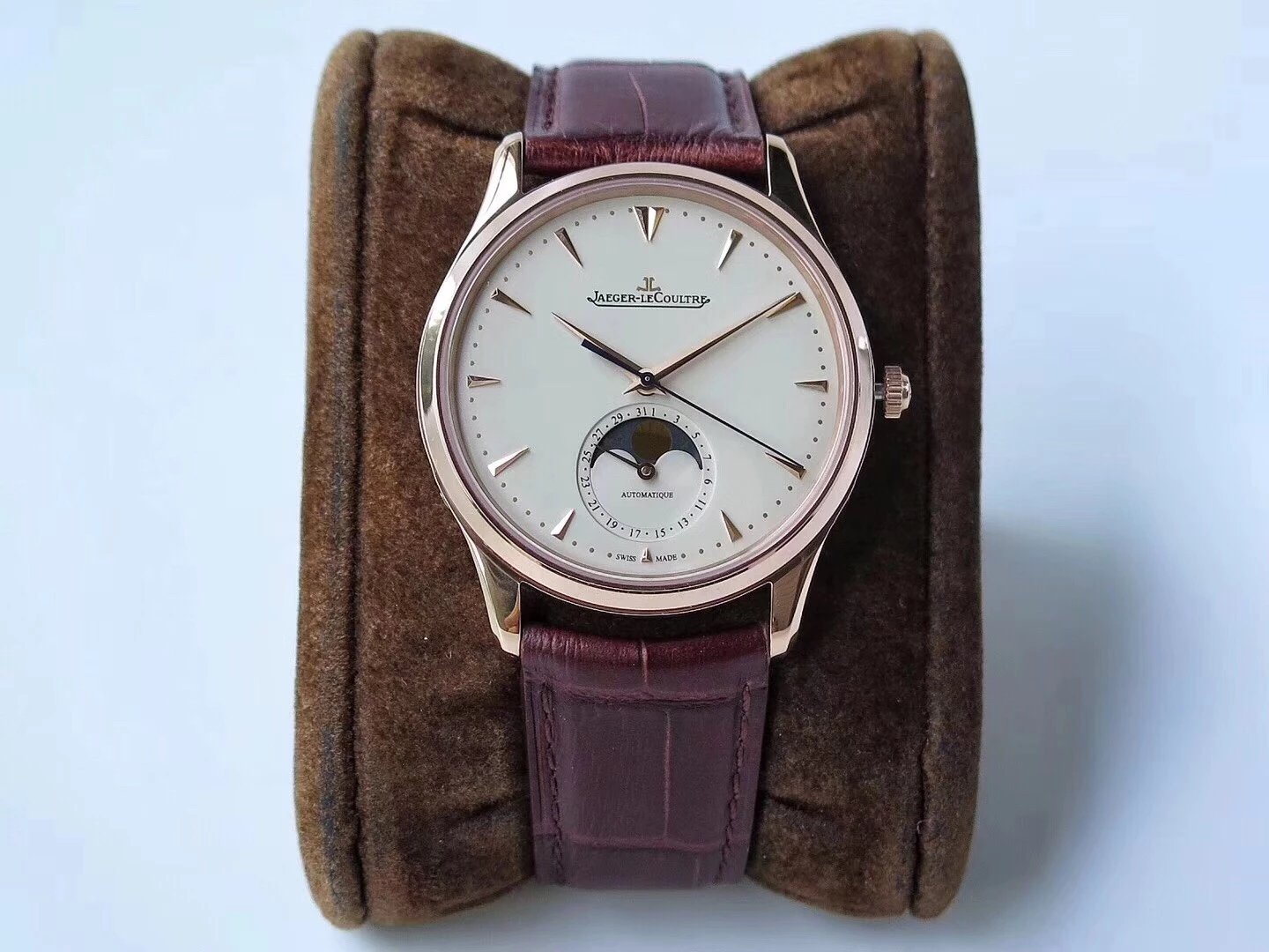 ZF Jaeger LeCoultre Thick "Thin" Hair Annual Masterpiece Moon Phase Master Series Men's Mechanical Watch 39mm X9.9mm Size