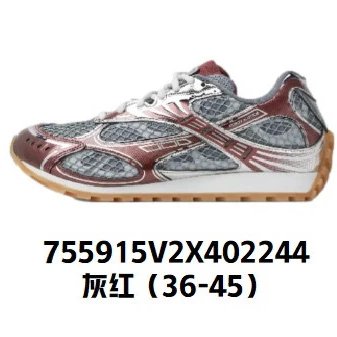 Bottega Veneta Sneakers Orbit — Gray Red