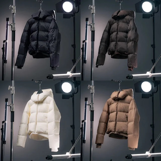 Unbranded Down Jackets Short hooded puffer jacket product detail image 1