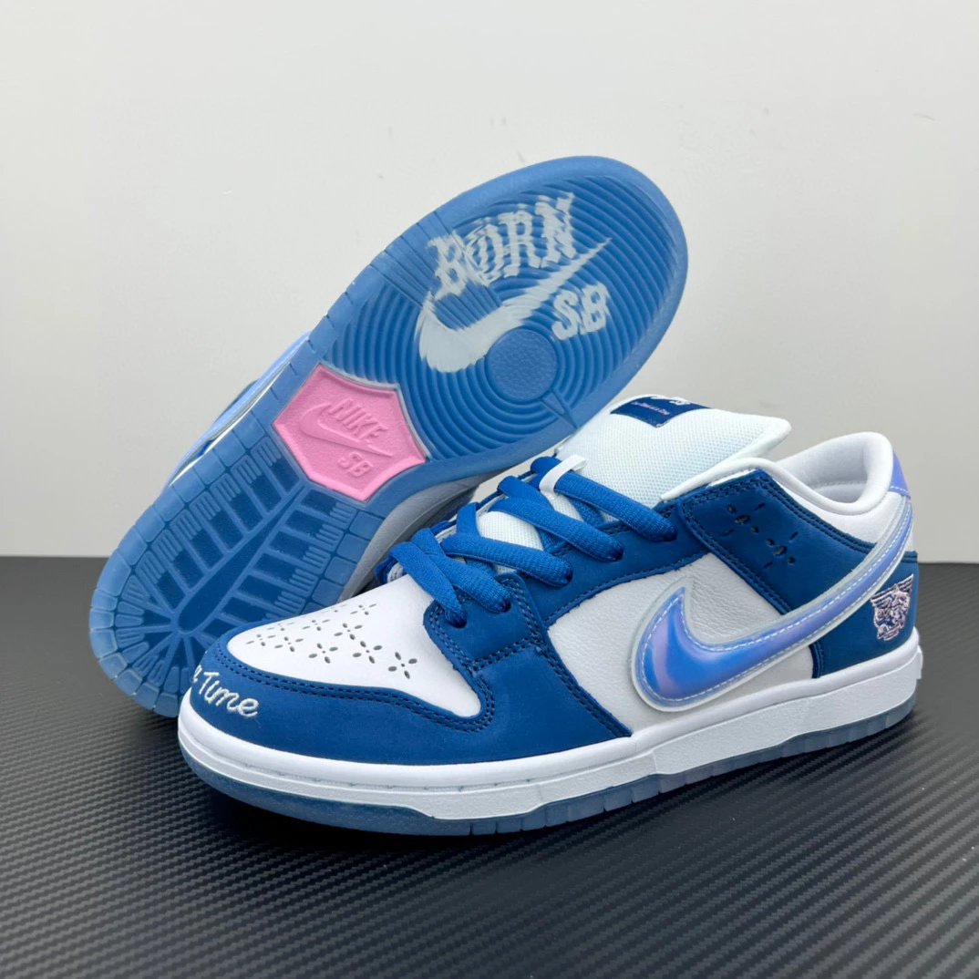 Nike Dunk Low Sneakers — Born x Raised x dunk Collaboration