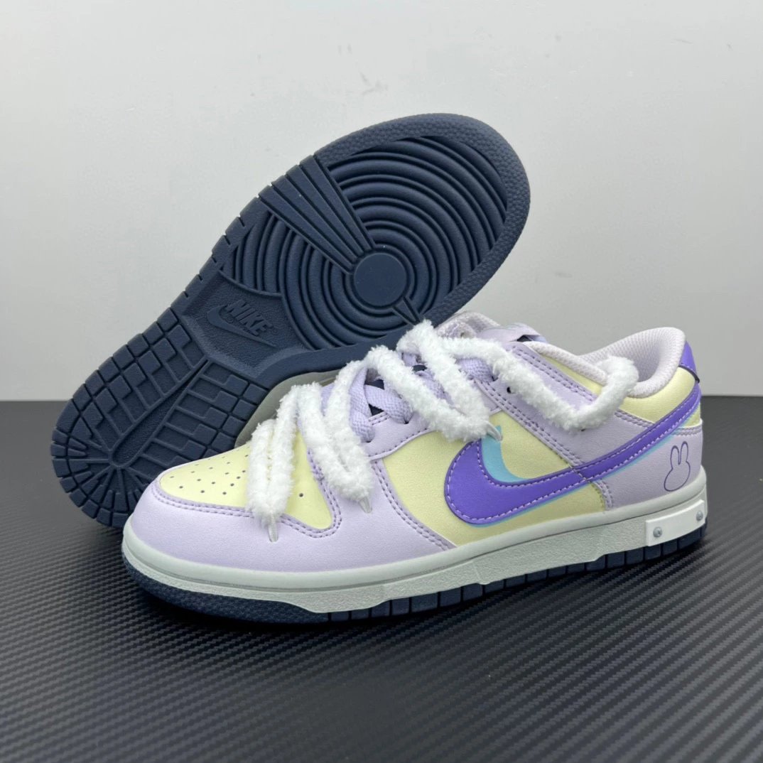 Nike Sneakers Dunk Low Deconstructed Strap — StellaLou Purple Rabbit