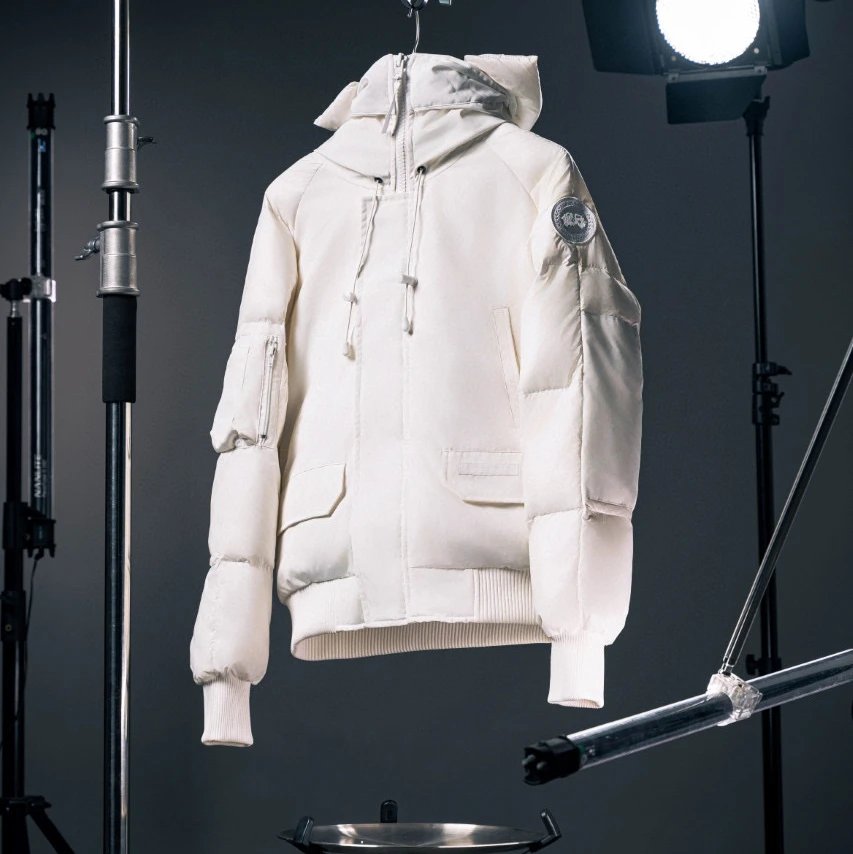 Canada Goose Down Jackets 2056 Hooded Jacket — white