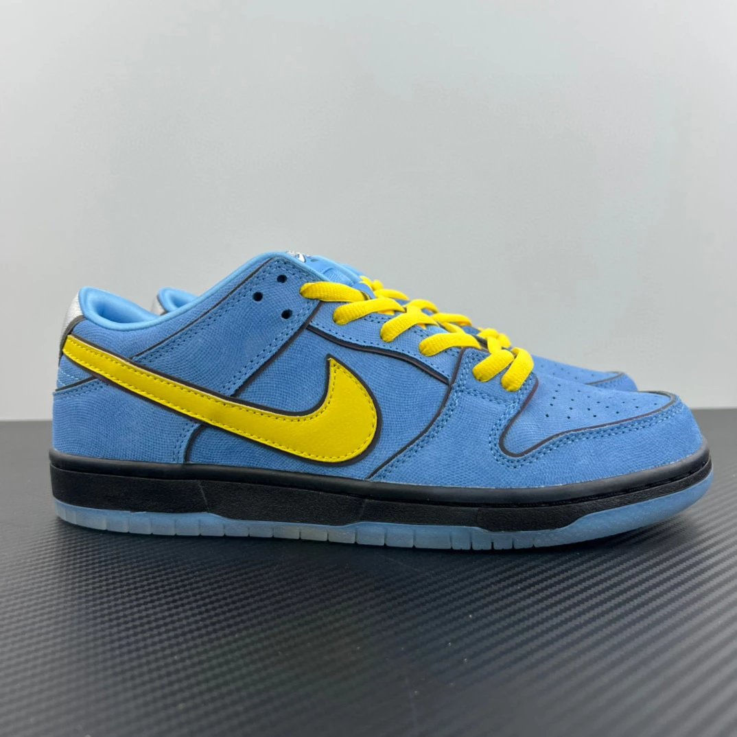Nike Sneakers Dunk Low — Dunk The Powerpuff Girls Light Blue