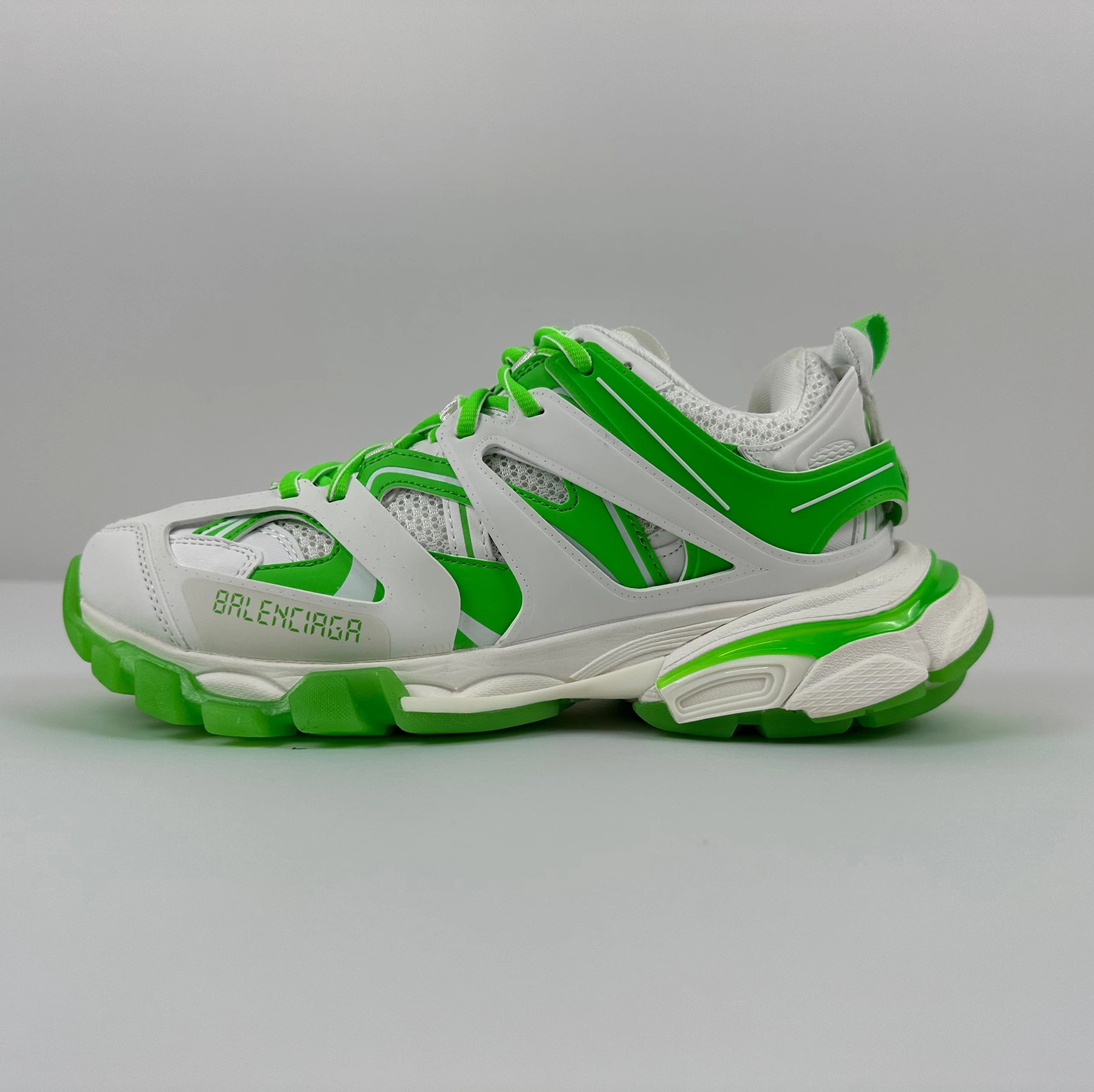 Balenciaga Sneakers Track 3.0 — White fluorescent green