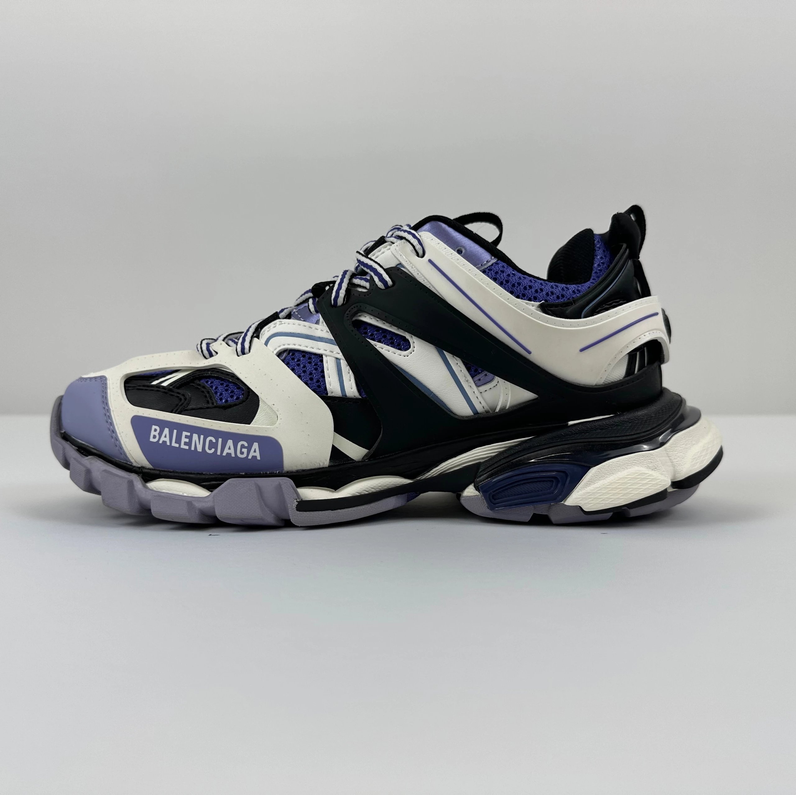 Balenciaga Sneakers Track 3.0 — Black, white, and purple