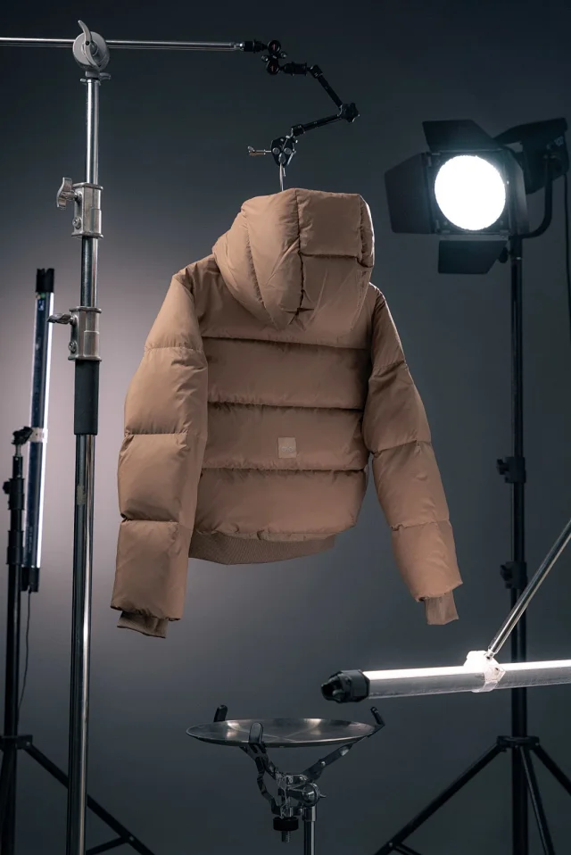 Unbranded Down Jackets Short hooded puffer jacket product detail image 5