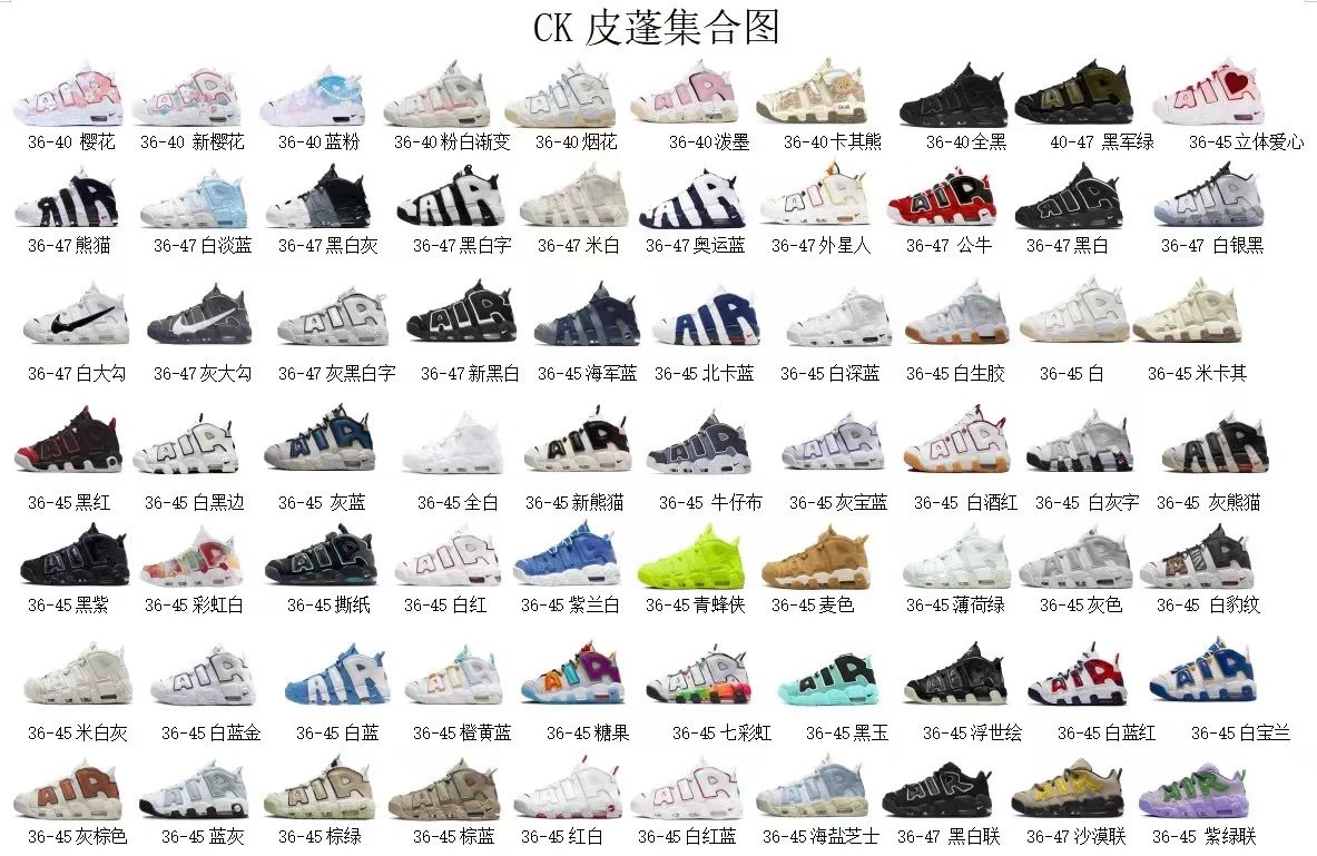 CK 版 air More Uptempo 链接1 - 133086