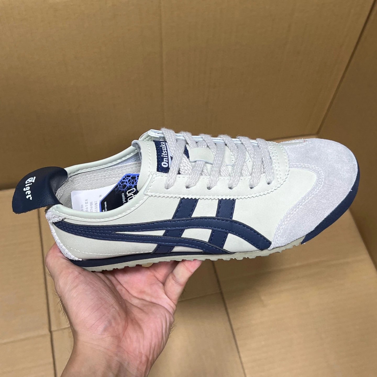 Onitsuka Tiger Sneakers Mexico 66 low-top — DL408-1659 Rice Dark Blue