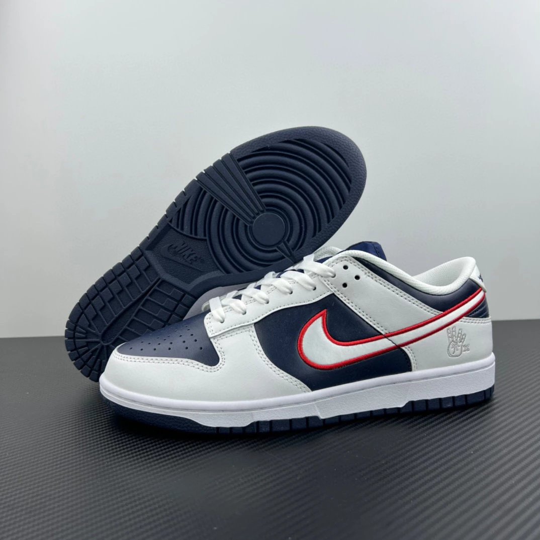 Nike Sneakers Dunk Low — Dunk 'Houston Comets Four peat'White and blue