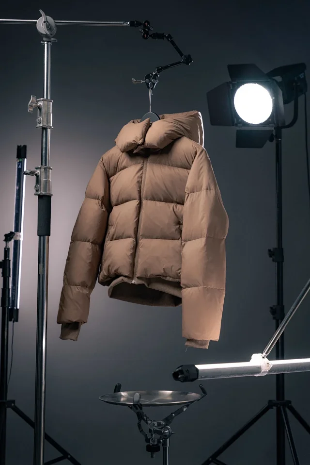 Unbranded Down Jackets Short hooded puffer jacket product detail image 3