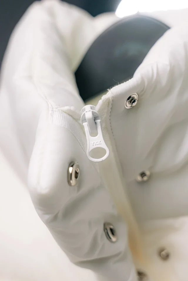 Unbranded Down Jackets Cropped stand-collar quilted puffer jacket product detail image 10