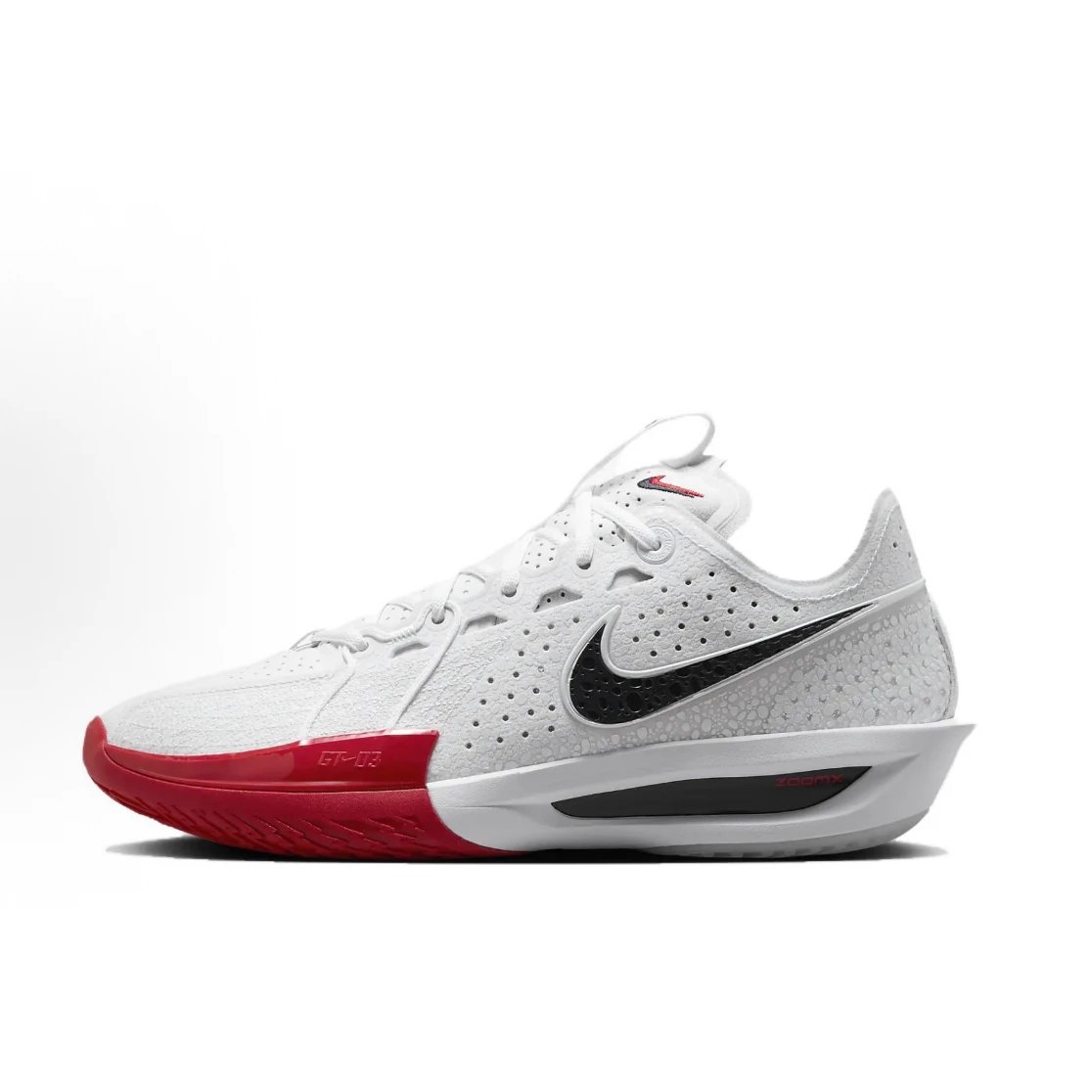 Nike Sneakers Air Zoom G.T. Cut 3 Basketball Shoes — DV 2913-103 White, black, and red