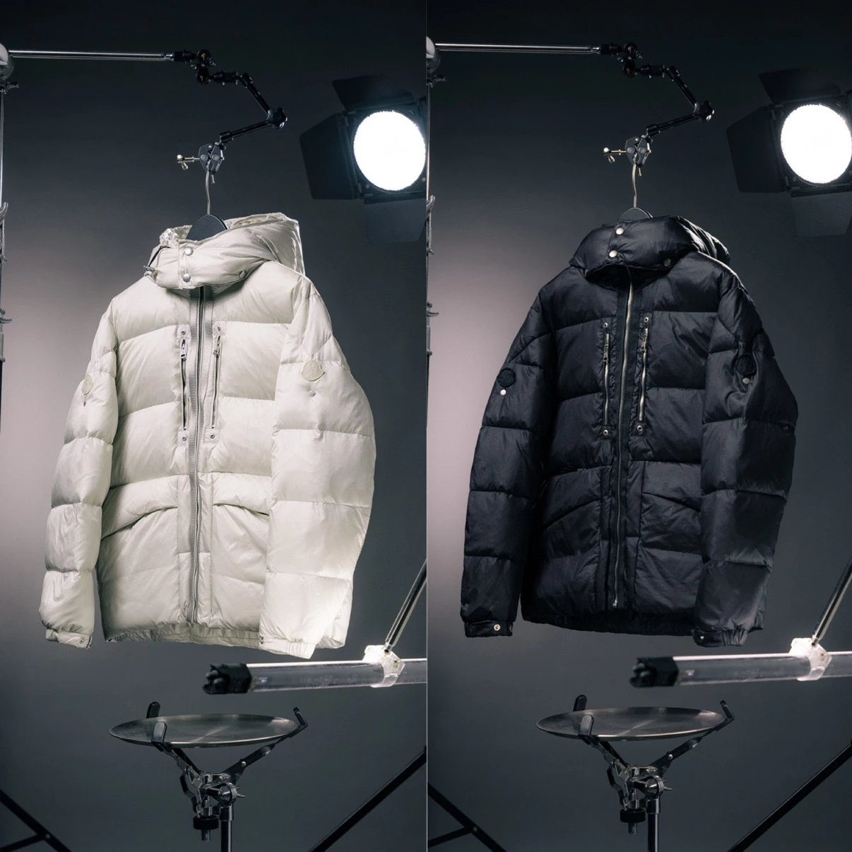 Moncler Down Jackets Hooded puffer with dual chest zips image 1