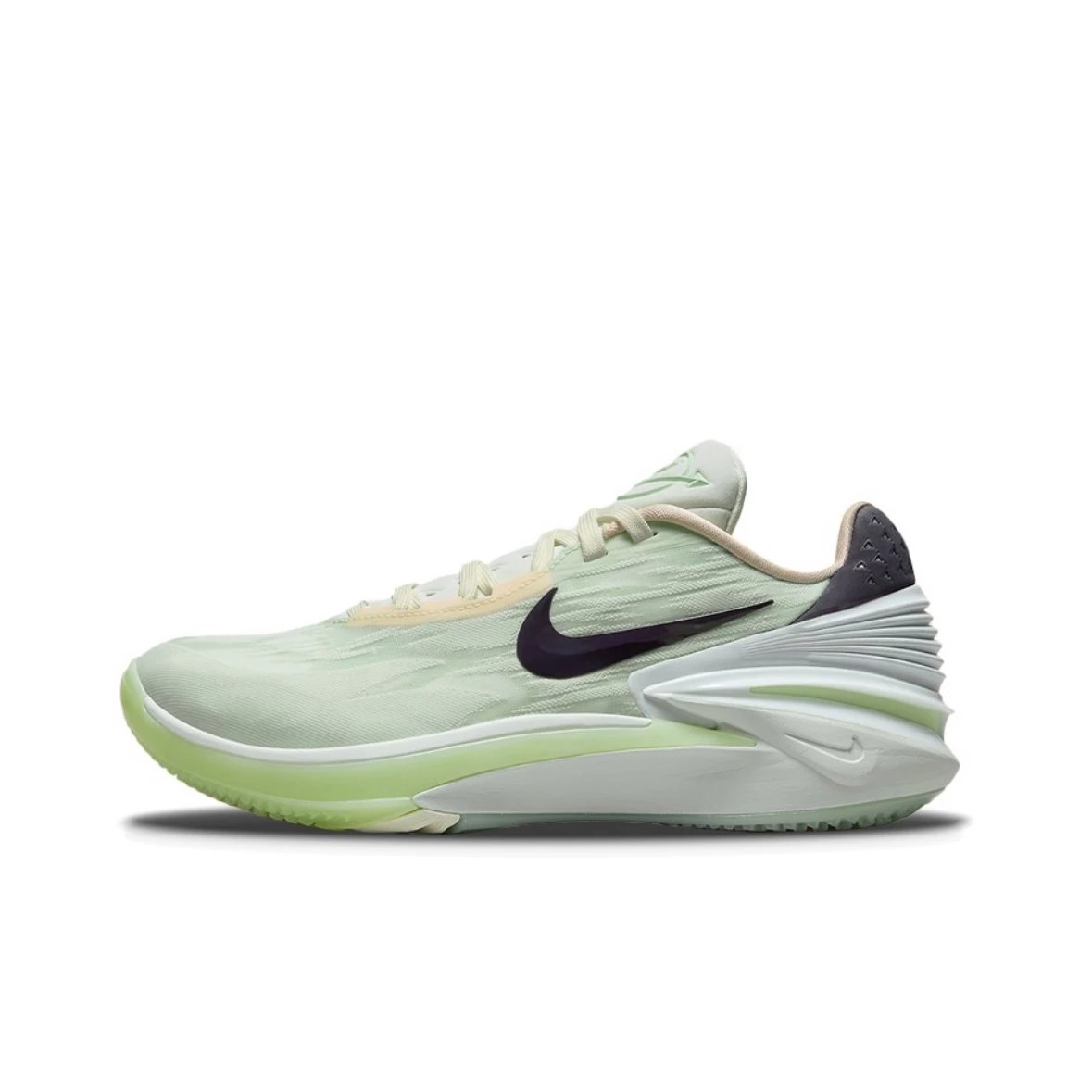Nike Sneakers Air Zoom G.T. Cut 2 Basketball — White and green raw rubber FD6015-101