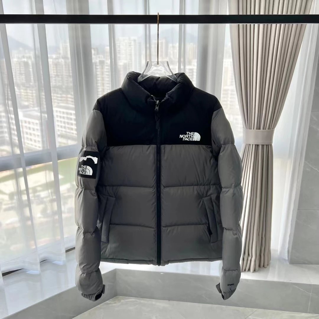 The North Face Down Jackets Hooded quilted puffer jacket with Gucci monogram print — Rainbow Joint Name