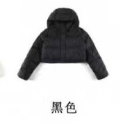 Lululemon Down Jackets Hooded cropped three-panel puffer — Puff three black