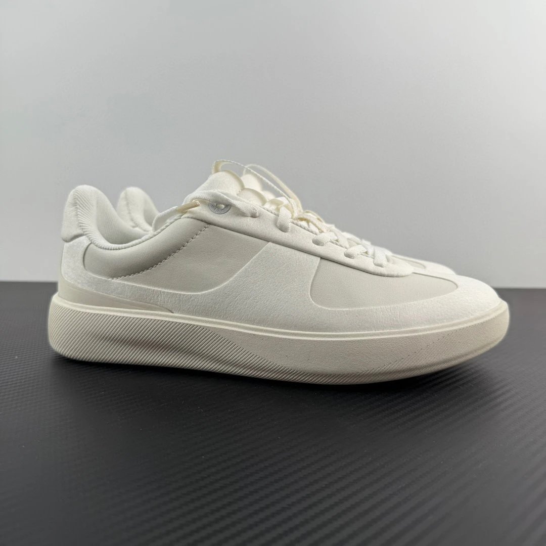 Unbranded Sneakers Low-Top Lace-Up Platform — Pure white