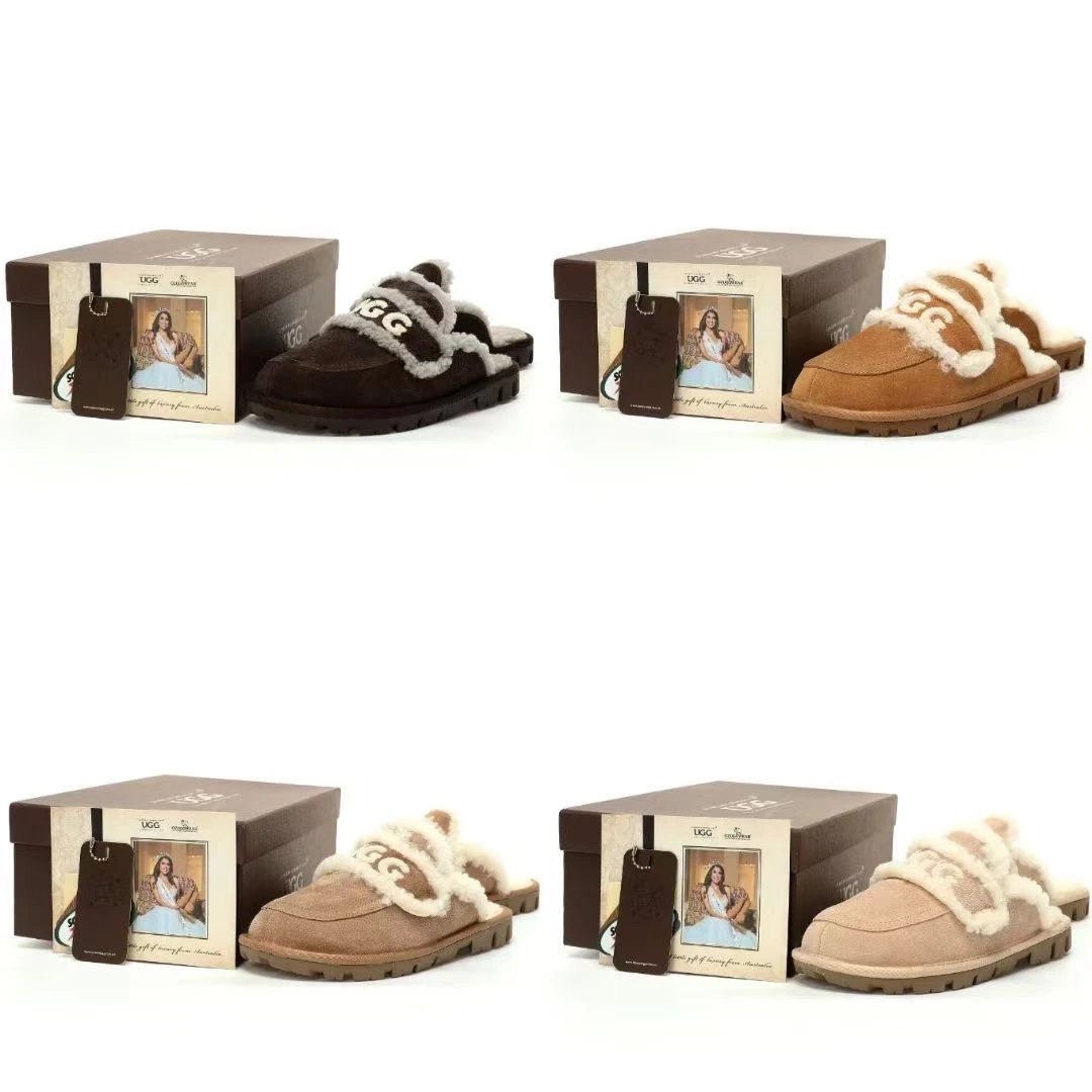 UGG Slippers Embroidered shearling-lined slip-on image 1