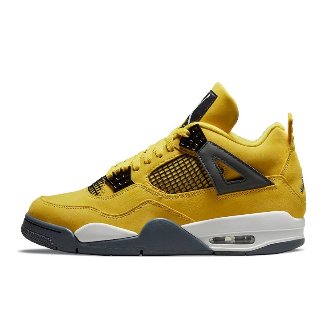 Air Jordan 4 Black Yellow 'Electric'