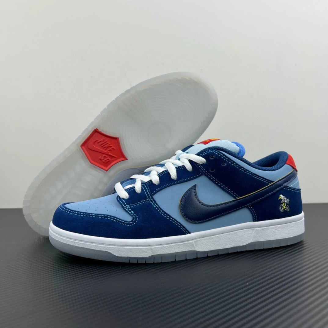 Nike Sneakers Dunk Low — DX 5549-400 Why So Sad x Dunk Bluebird