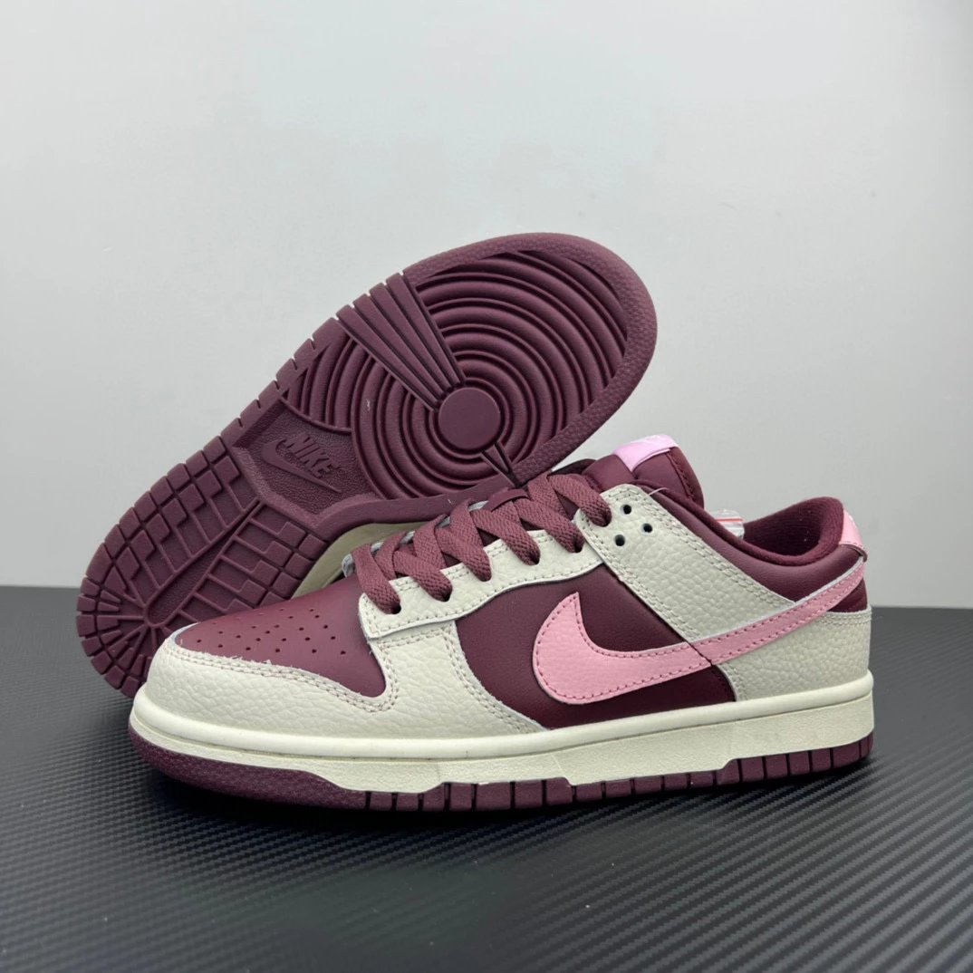 Nike Sneakers Dunk Low — Dunk Wine Red Valentine's Day
